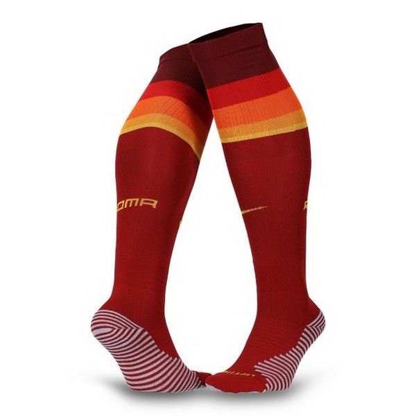 Socken As Roma Heim 2020-21 Rote Fussballtrikots Günstig